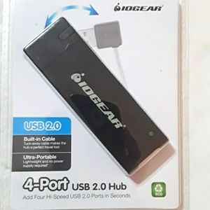 4-PORT USB 2.O HUB PORTABLE